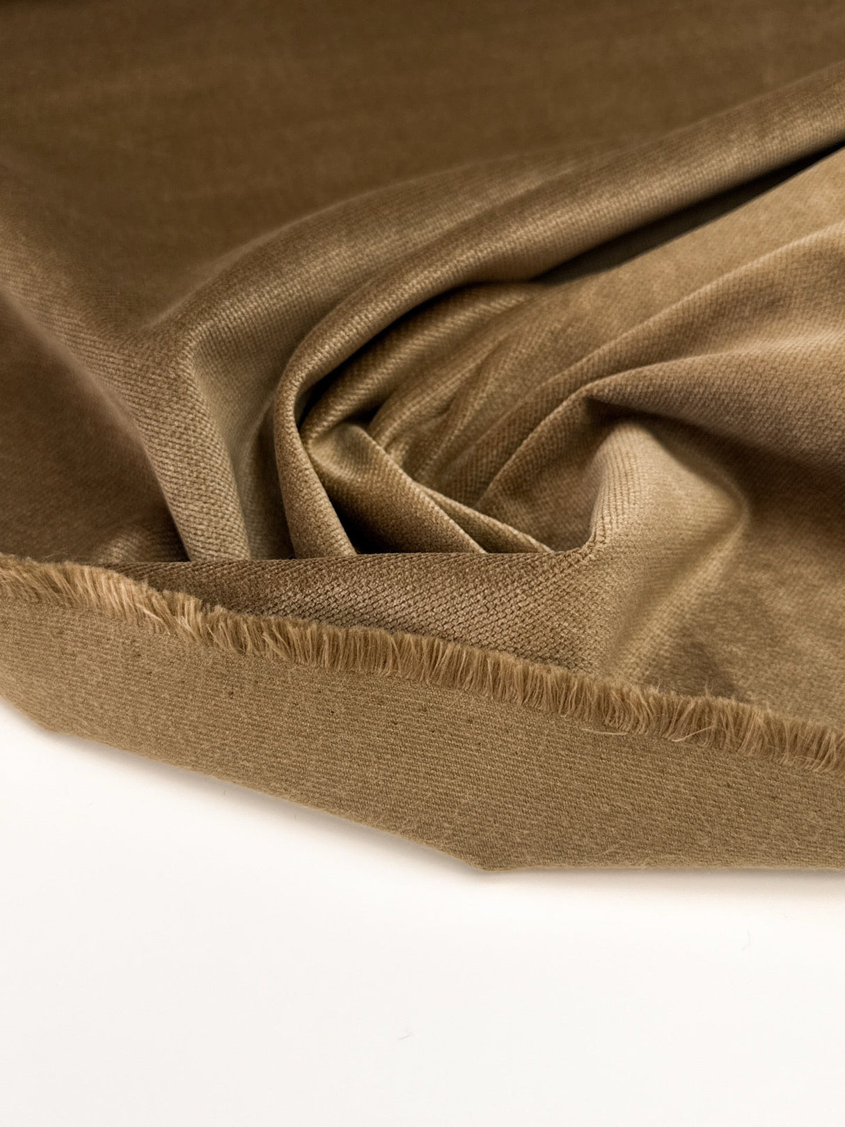 Cotton Pile Fabric Green