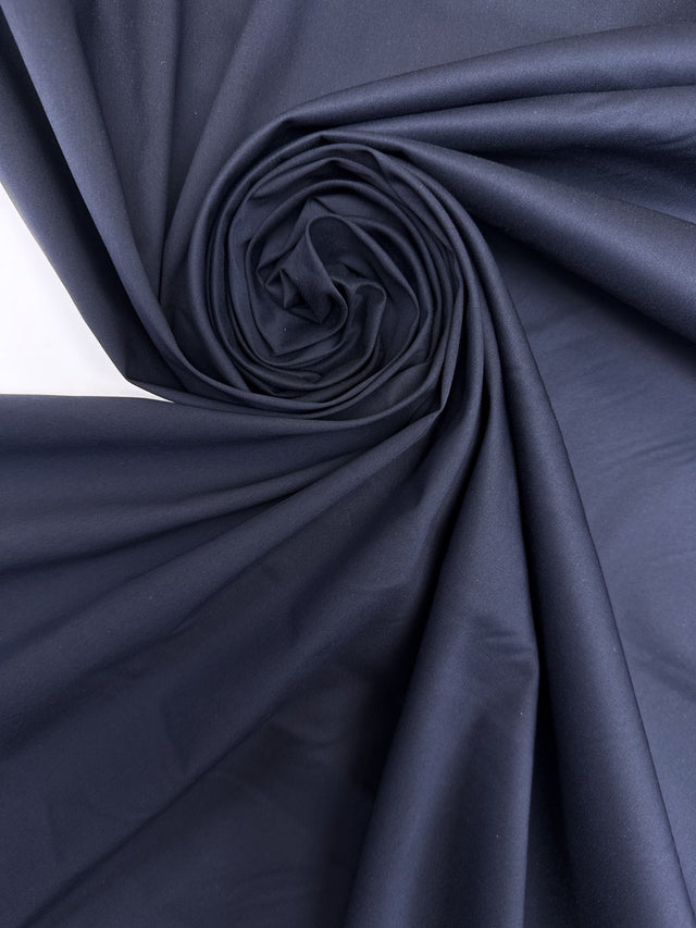 Viscose Polyester Blend Woven Blue Stretch Fabric
