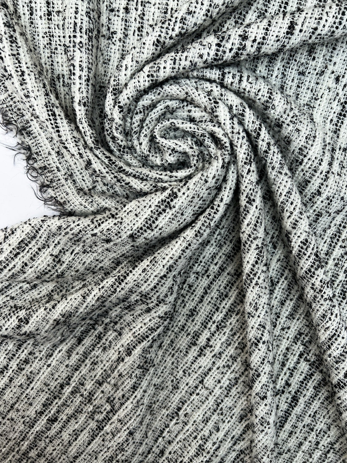 Cotton Bouclé Melange Black