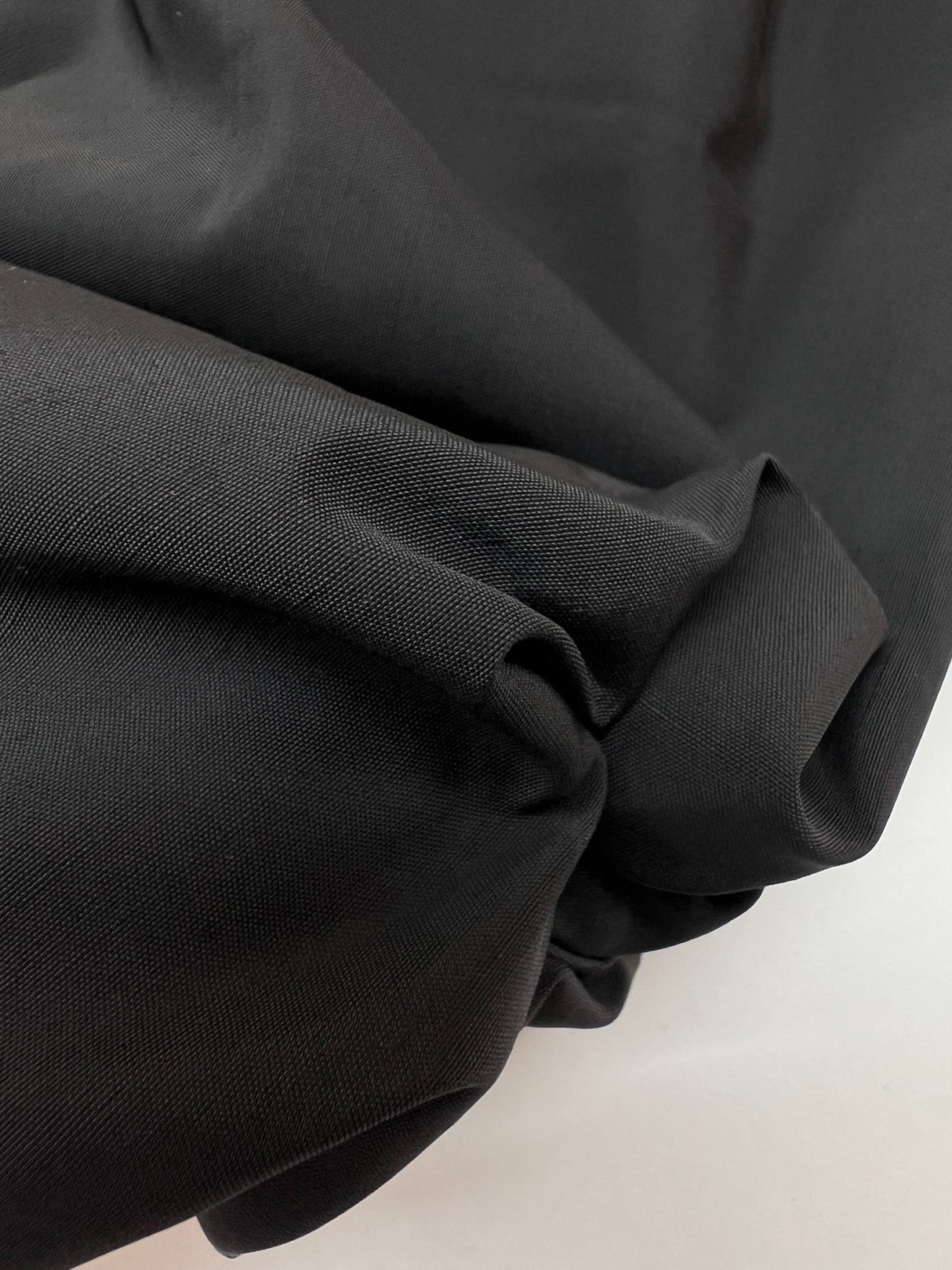 Black Wool Polyester Suit Fabric