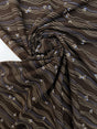 Printed Wool Striped Dress Fabric