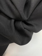 Black Polyester Satin Fabric