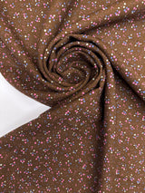 Virgin Wool Printed Geometric Fabric