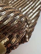 Polyester Elastane Mesh Fabric With Sequins
