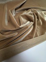Polyester Elastane Velour Beige