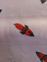 Polyester Chiffon Printed Red & Purple