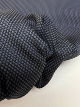 Viscose Polyamide Jacquard Fabric Blue Black Changeant