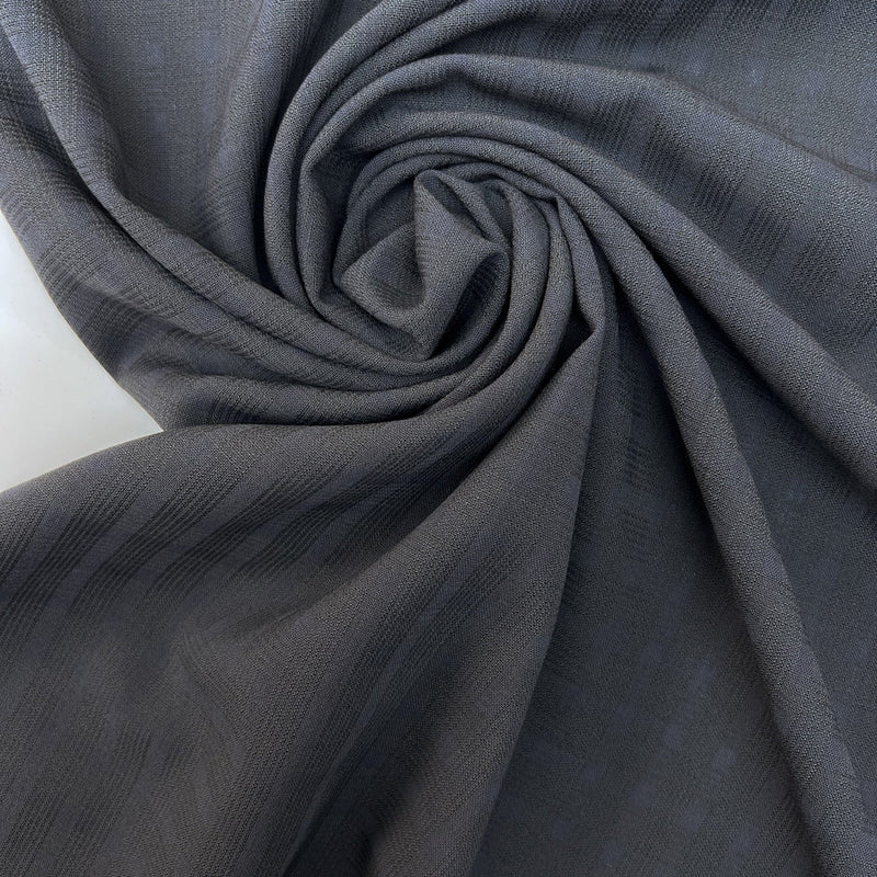 Wool Crepe Gray Blue Fabric