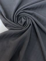 Wool Crepe Gray Blue Fabric