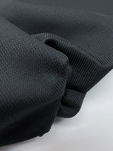 Wool Jacquard Suiting Blue Black Striped