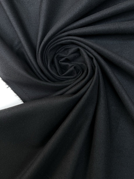 Polyester Viscose Twill Fabric Black