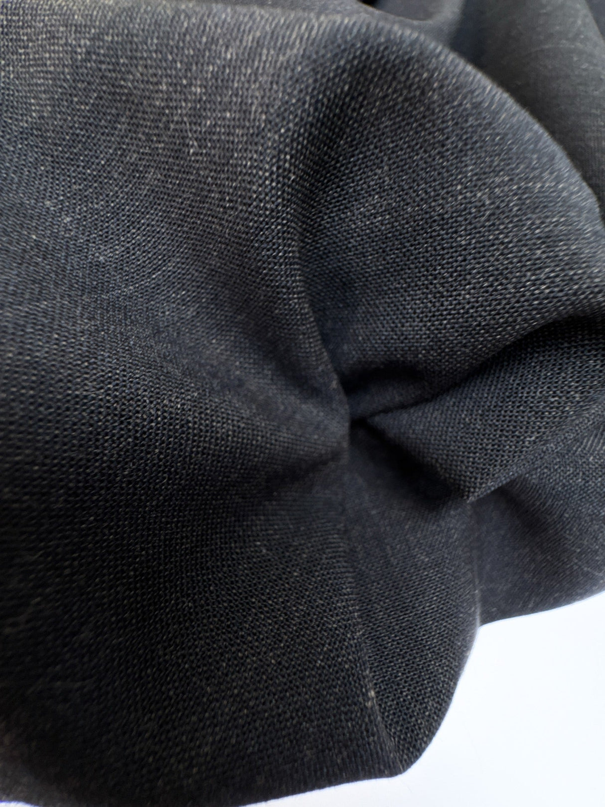 Polyester Virgin Wool Blend Melange Gray Stretch Fabric