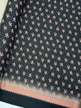 Printed Floral Wool Blend Twill