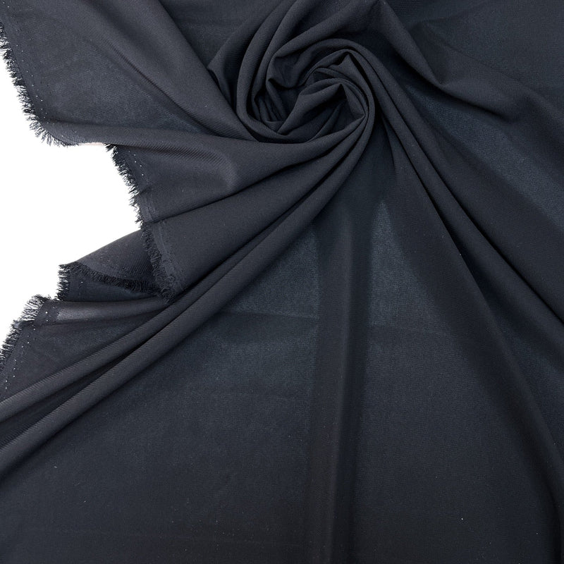 Black Polyester Plain Fabric