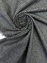 Wool Shades White Black Fabric