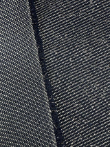 Cotton Lurex Tweed Striped Blue White