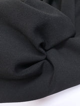 Black Polyamide Elastane Twill