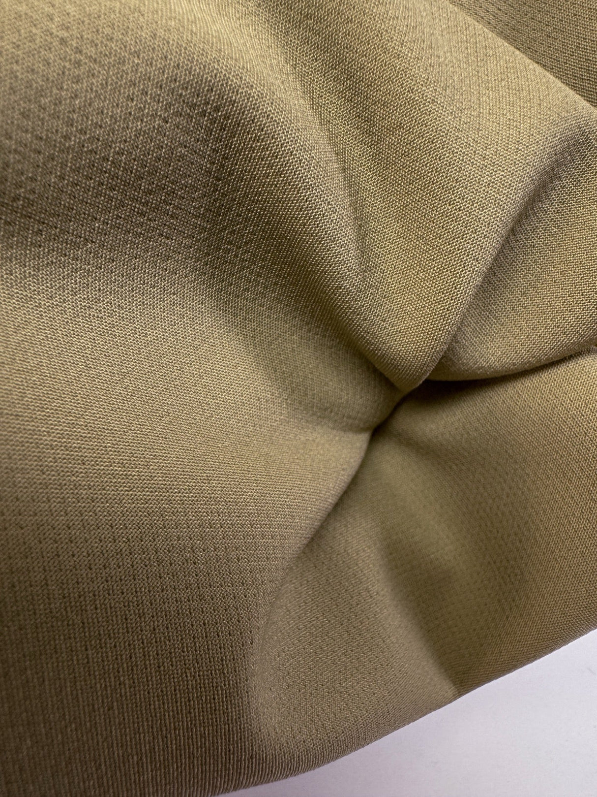 Beige Polyester Elastane Crepe