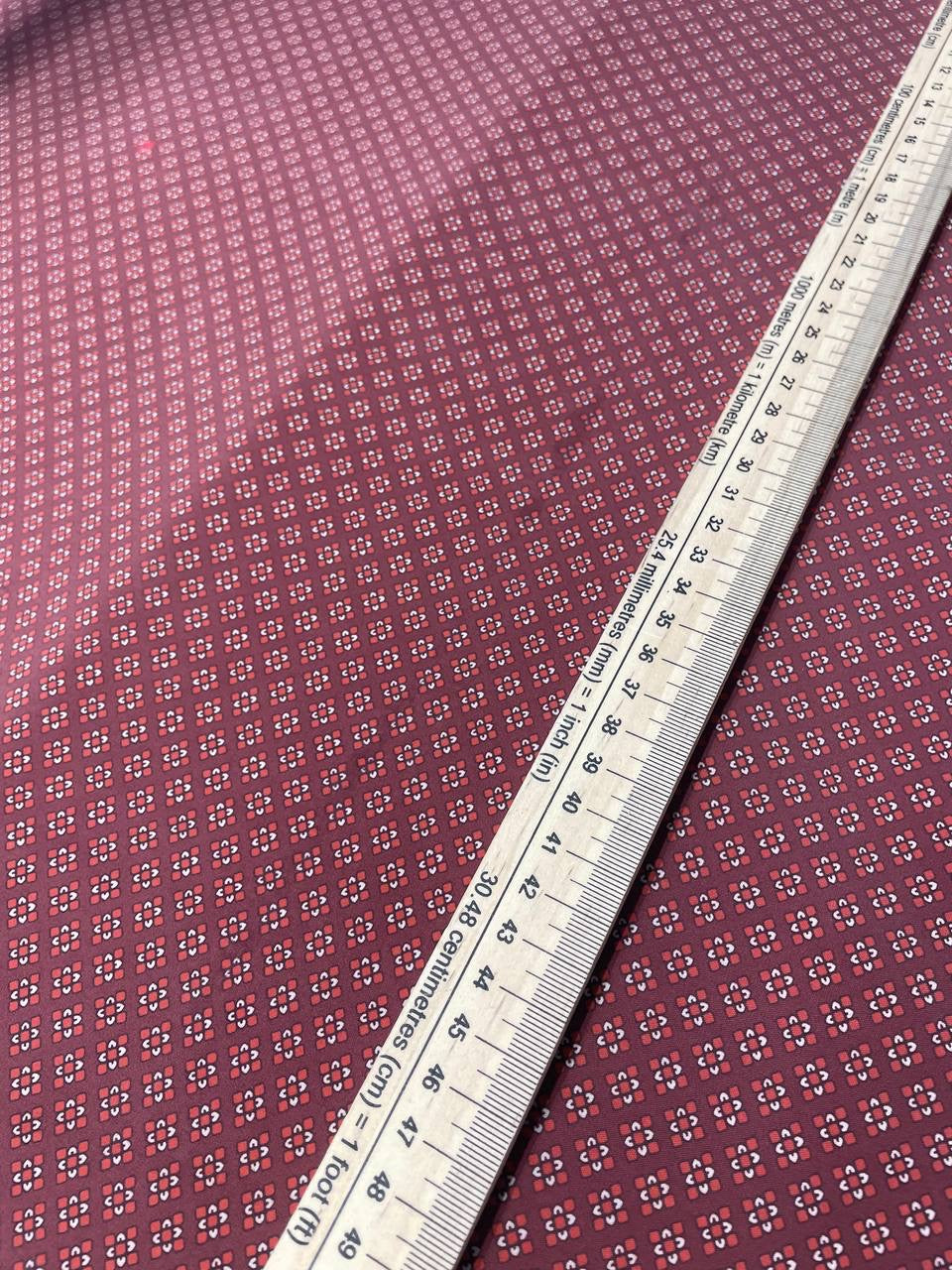 Printed Polyamide Fabric Brown Orange