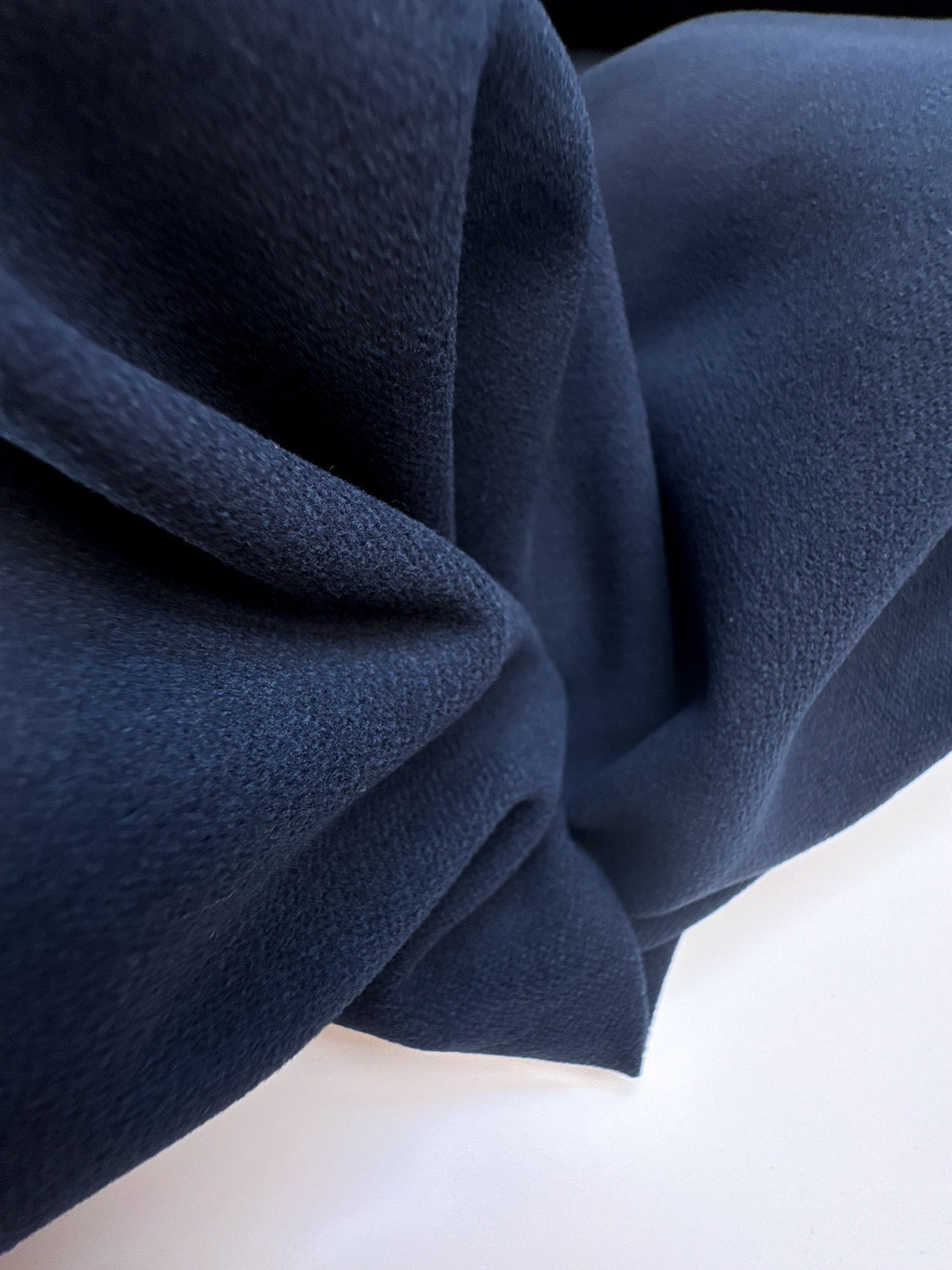 Cotton Stretch Pile Fabric Blue