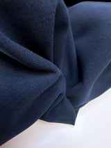 Cotton Stretch Pile Fabric Blue