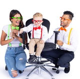 Neon Suspender, Bowtie Accessory Set - Adults