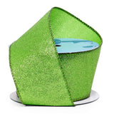 Malibu Sands Wired Ribbon 2 1/2 '' X 10 yd Lime Color 1 / ROLL
