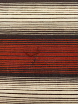 Wool Striped Fabric Brown Beige