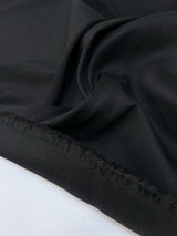 Black Cotton Polyamide Casual Fabric