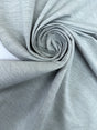 Cotton Blend Woven Melange Gray Stretch Fabric
