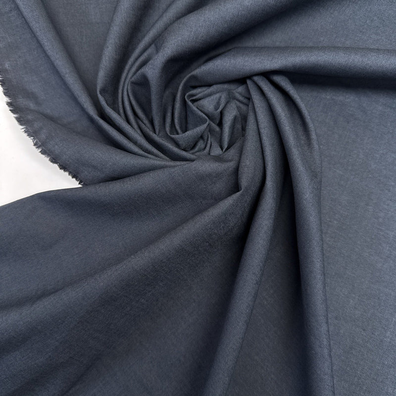 Cotton Poplin Gray-Blue