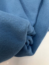 Cotton Rib Knit Fabric Blue