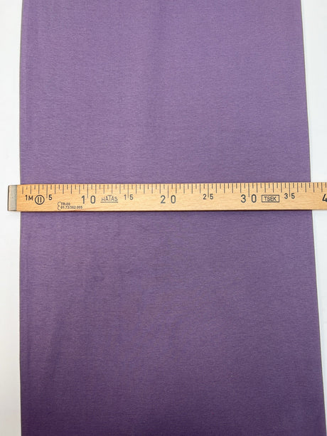 Purple Rib Knit Cotton Fabric