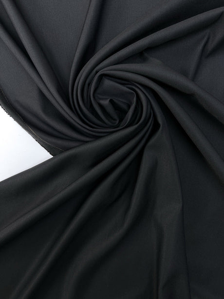 Italian Wool Fabric Black Blue