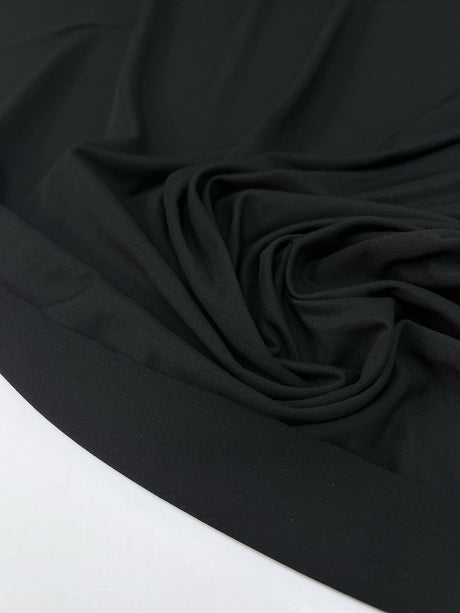 Viscose Knit Fabric Black Stretch
