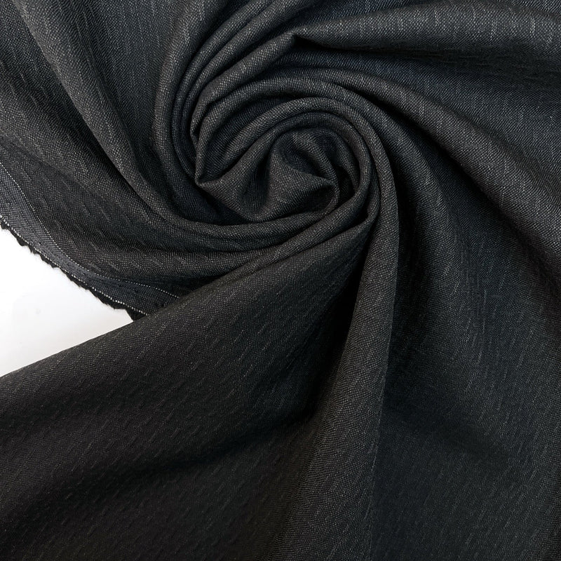 Wool Jacquard Melange Gray Black