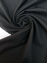 Wool Jacquard Melange Gray Black