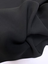 Black Polyester Double Crepe