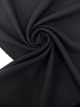 Wool Bonded Crepe Black