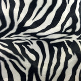 Faux Fur Fabric Big Zebra Print Velboa