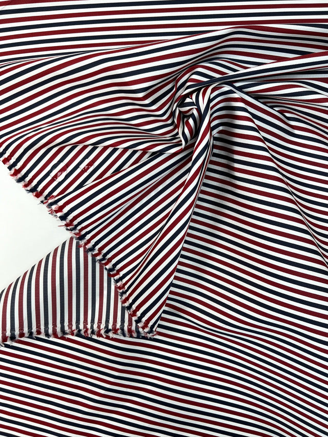 Striped Polyester Jacket Fabric