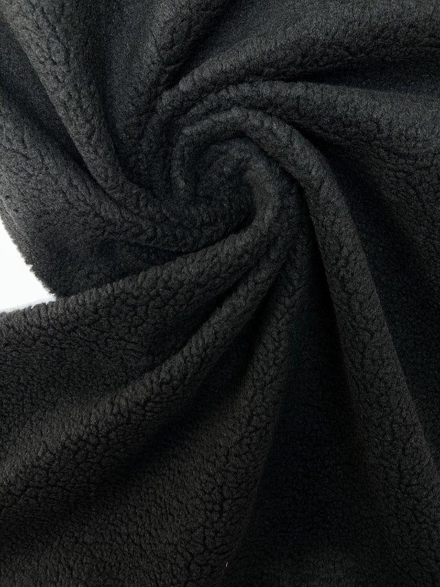 Black Polyester Acrylic Knitted Fabric GV-181