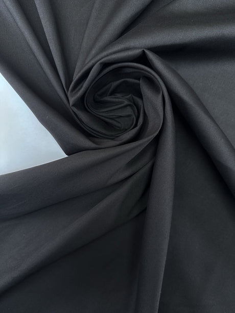 Black Viscose Elastane Woven
