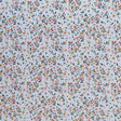 Poly Spandex Swimsuit Fabric Dainty Floral on White