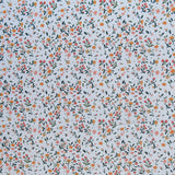 Poly Spandex Swimsuit Fabric Dainty Floral on White
