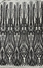Damask Sequin Fabric - Damask Sequin Mesh, 54" Width (1 Yard)