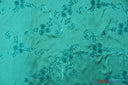 Ribbon Taffeta Polyester Fabric - Embroidered Ribbon Cord, Multiple Colors, 54" Width (1 Yard)