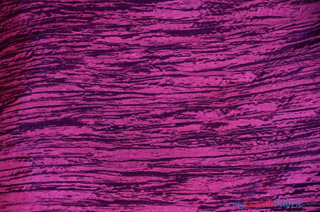 Crease Taffeta Crush Taffeta Polyester Fabric - Crushed Texture, 50/52" Width (Continuous Yards Or By Bolt)