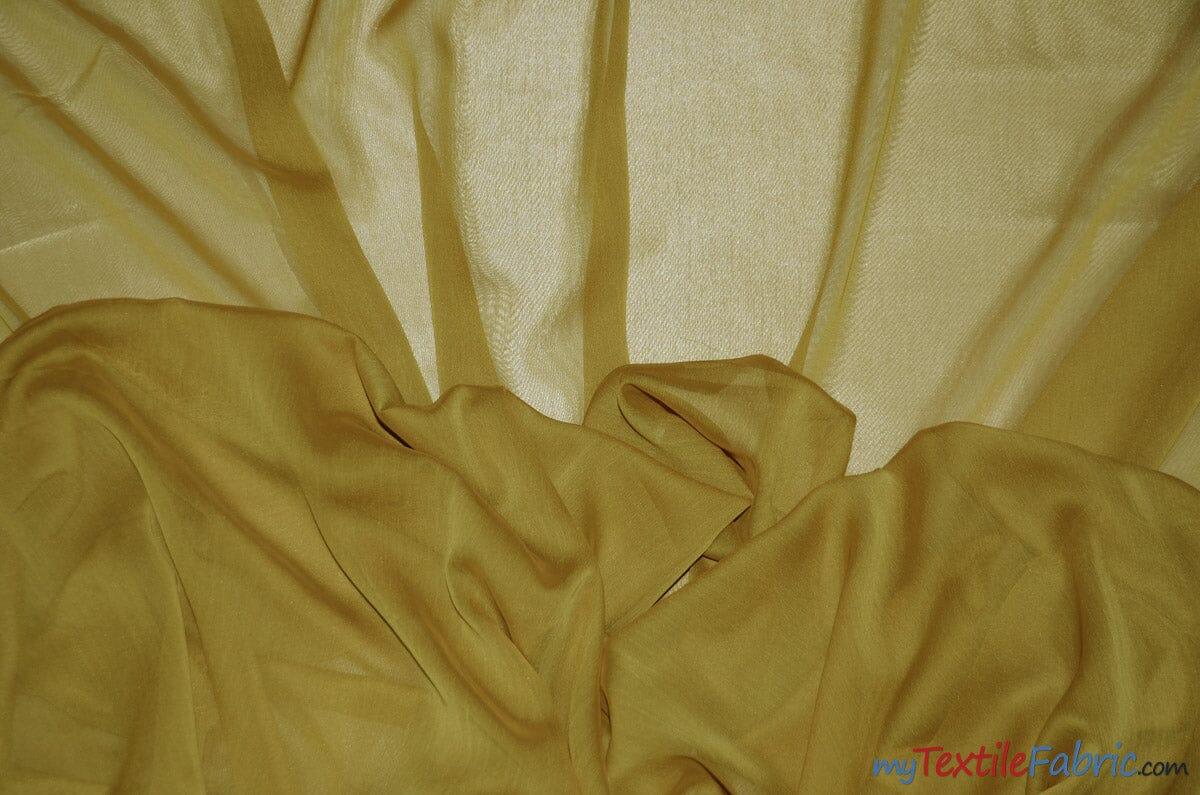 Two Tone Chiffon Polyester Fabric - Iridescent Sheer, 58/60" Width, Multiple Colors (Yards, Bolts, Sample Swatch)
