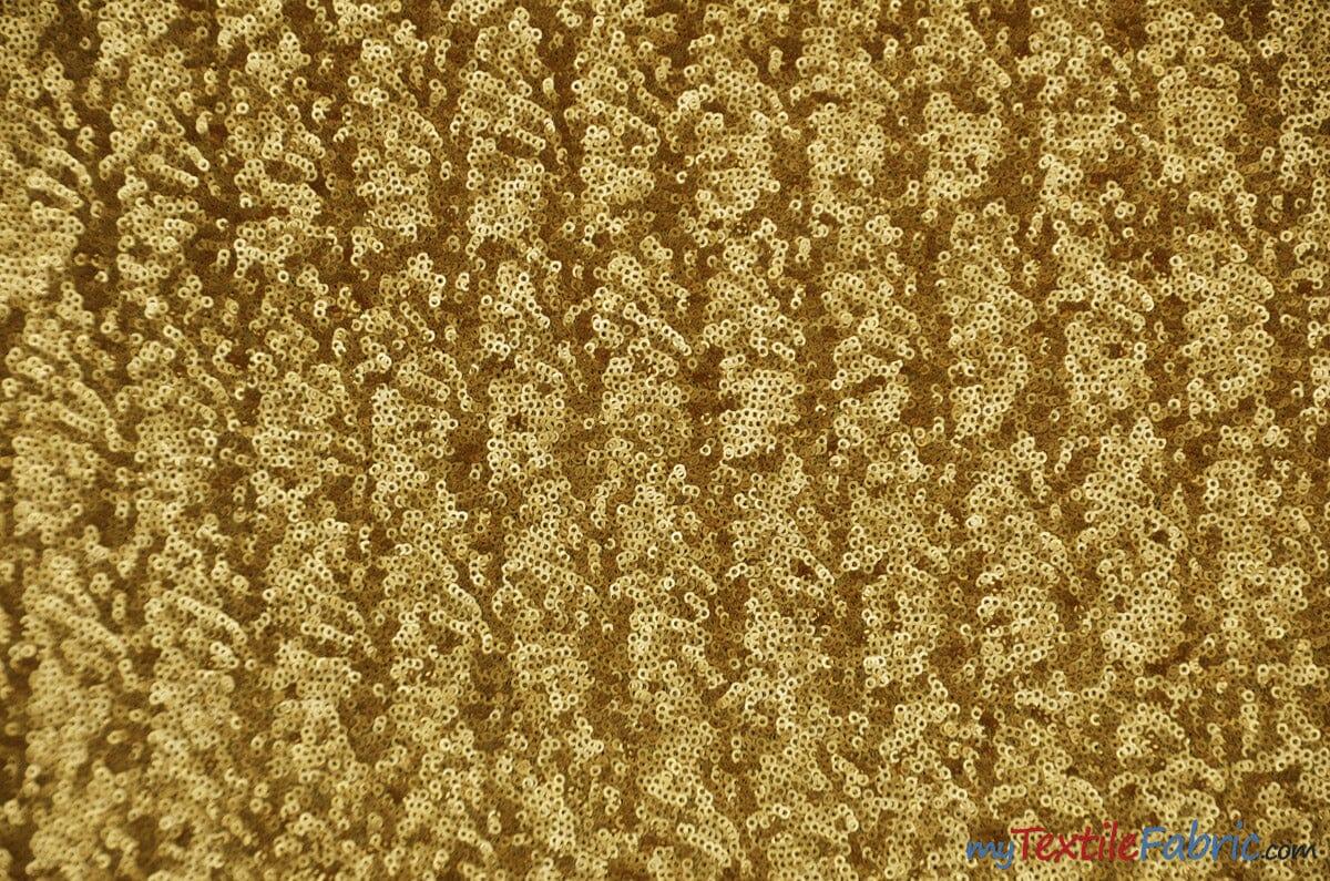 Glitz Mesh Sequins Polyester Fabric - 3Mm Glitter Sequins, 52" Width, Multiple Colors (1 Yard)